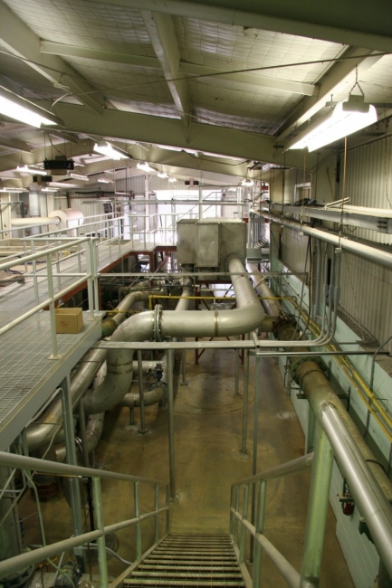 Inside of a water facility
