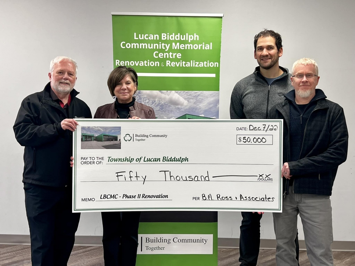 BMROSS supports Lucan Arena expansion project
