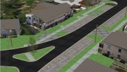A rendering of the Bayfield Main Street project